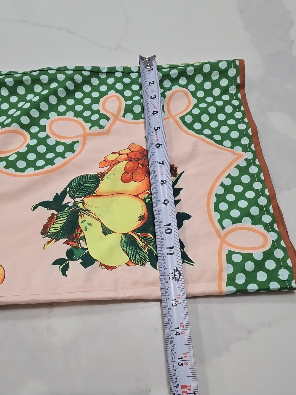 Vibrant Fruit Print Wide Leg Pants Women Size M Polka Dot Mixed Pattern Colorful - Picture 10 of 10
